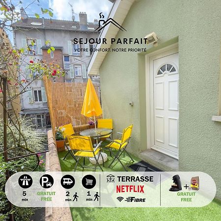 Maisonnette Le Faubourg - Centre Ville, Terrasse Et Netflix Belfort Ngoại thất bức ảnh